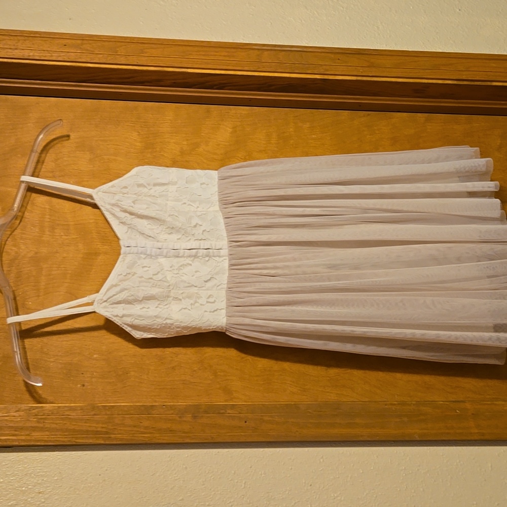 American Eagle Cream lace Corset Top Tulle Dress Size 2